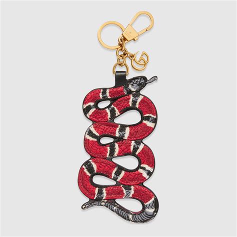 gucci double g with snake keychain|real real gucci keychain.